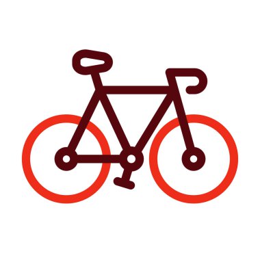 Kişisel ve ticari kullanım için Fixie Vektör Kalın Çizgi İki Renk Simgesi