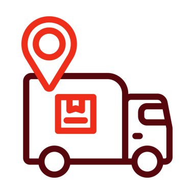 Kişisel ve ticari kullanım için Vektör Kalın Çizgisi İki Renk Simgesi İzleniyor