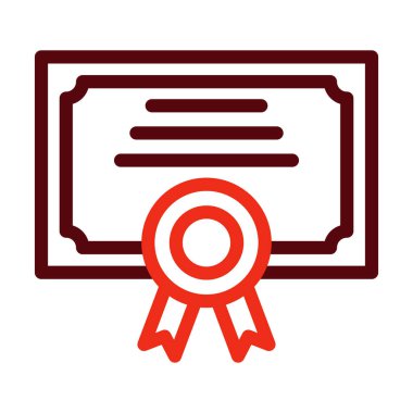 Kişisel ve ticari kullanım için Ehliyet Vektör Kalın Çizgi İki Renk Simgeleri