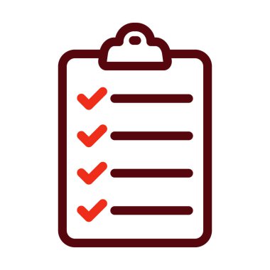 Kişisel ve ticari kullanım için Pano Vektör Kalın Çizgisi İki Renk Simgesi