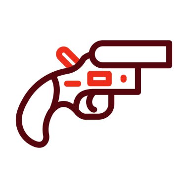 Kişisel ve ticari kullanım için İşaret Vektörü Kalın Çizgisi İki Renk Simgesi