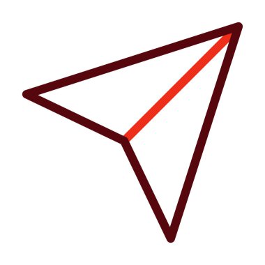 Kişisel ve Ticari Kullanım İçin Seyrüsefer Vektörü Kalın Çizgi İki Renk Simgesi