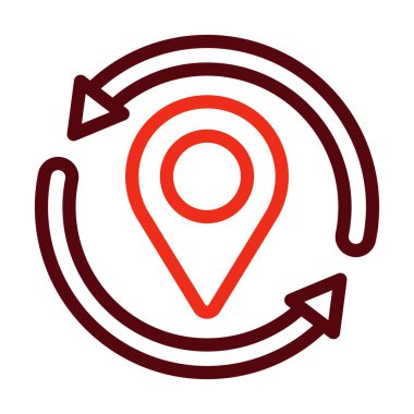 Kişisel ve ticari kullanım için Konum Vektör Kalın Çizgisini Tazele