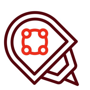 Kişisel ve ticari kullanım için Aygıt Vektör Kalın Çizgisi İki Renk Simgesi