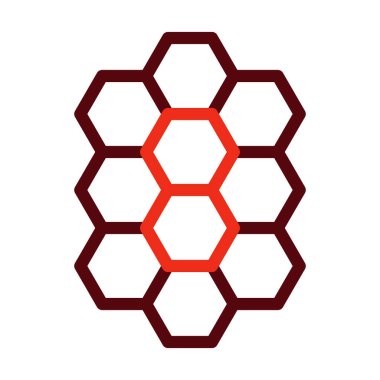 Kişisel ve Ticari Kullanım İçin Nanoporous Vektör Kalın Çizgisi İki Renk Simgesi