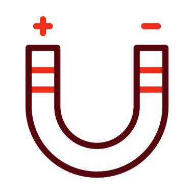 Ferrofluid Vektör Kalın Çizgisi Kişisel ve Ticari Kullanım İçin İki Renk Simgesi