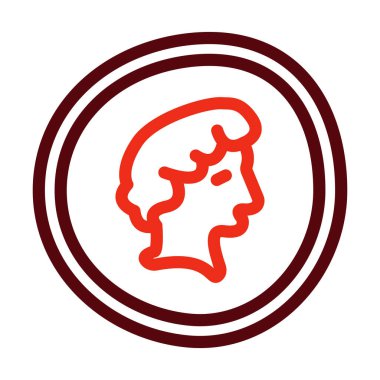 Kişisel ve ticari kullanım için Madeni Para Vektörü Kalın Çizgisi İki Renk Simgesi