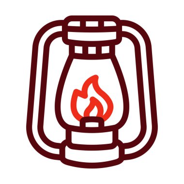 Fener Vektör Kalın Çizgisi Kişisel ve Ticari Kullanım İçin İki Renk Simgesi