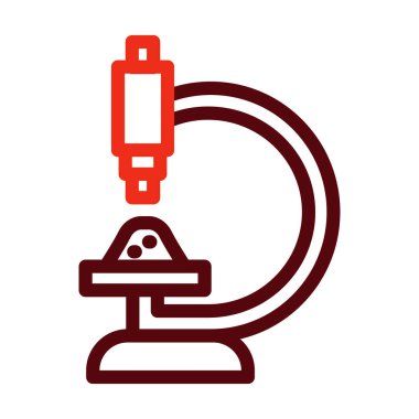 Kişisel ve Ticari Kullanım İçin Örnek Araştırma Vektörü Kalın Çizgi İki Renk Simgeleri