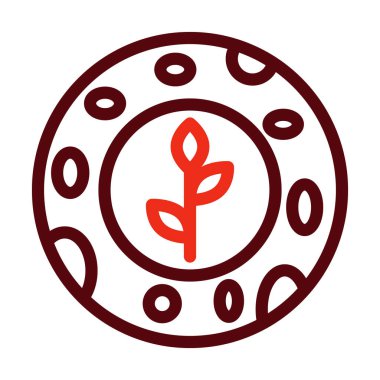 Gezegen Vektör Kalın Çizgisi Kişisel ve Ticari Kullanım İçin İkinci Renk Simgeleri