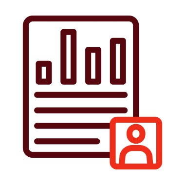 Kişisel ve Ticari Kullanım İçin Kullanıcı Senaryoları Kalın Çizgi İki Renk Simgeleri