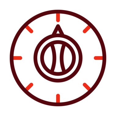 Kişisel ve ticari kullanım için Sıcaklık Tokmak Vektör Kalın Çizgisi İki Renk Simgesi