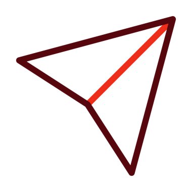 Kişisel ve ticari kullanım için Vektör Kalın Çizgisi İki Renk Simgeleri Gönder