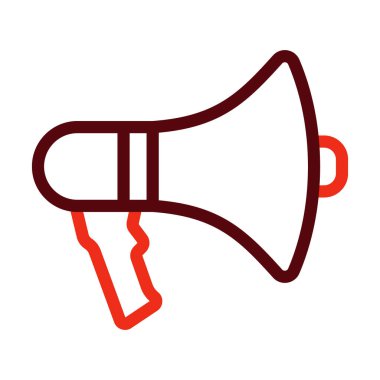 Kişisel ve Ticari Kullanım İçin Açıklama Vektörü Kalın Çizgi İki Renk Simgesi