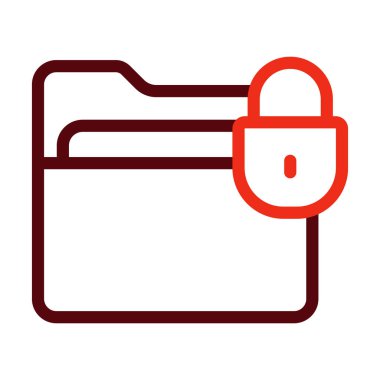 Kişisel ve ticari kullanım için Arşiv Vektörü Kalın Çizgisi İki Renk Simgesi