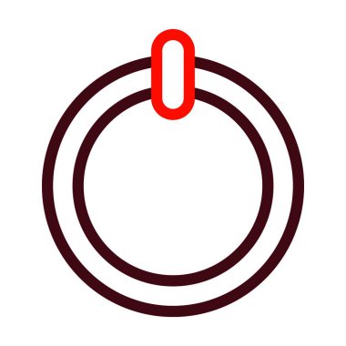 Kişisel ve ticari kullanım için Güç Vektörü Kalın Çizgisi İki Renk Simgesi