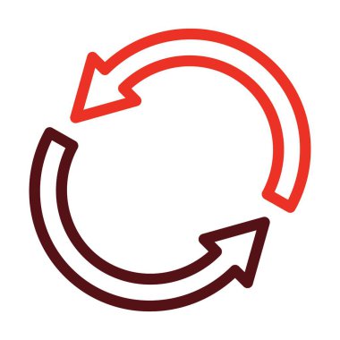 Kişisel ve Ticari Kullanım İçin İki Renk Simgesini Tekrarla