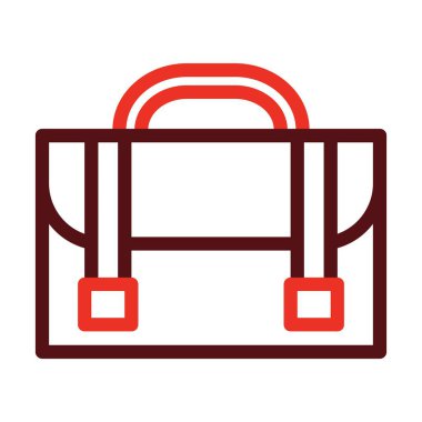 Kişisel ve Ticari Kullanım İçin Dosya Vektör Kalın Çizgisi İki Renk Simgesi