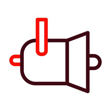 Spotlights Vektör Kalın Çizgisi Kişisel ve Ticari Kullanım İçin İki Renk Simgesi