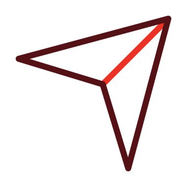 Kişisel ve ticari kullanım için Vektör Kalın Çizgisi İki Renk Simgeleri Gönder