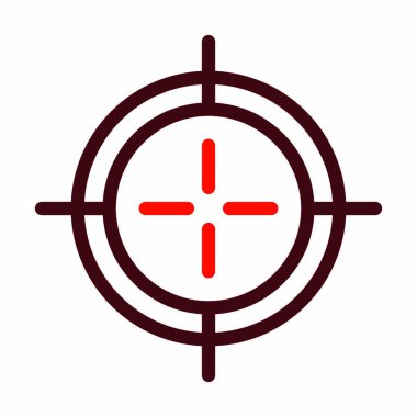 Kişisel ve ticari kullanım için İki Renk Simgesi Kalın Çizgisine Odaklan