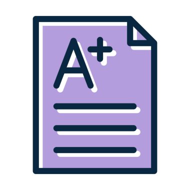 Kişisel ve Ticari Kullanım İçin Koyu Renkleri Doldurulmuş Kalın Not Çizgisi