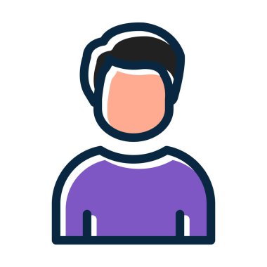 Kişisel ve Ticari Kullanım İçin Koyu Renklerle Dolu Özel Vektör Kalın Çizgisi