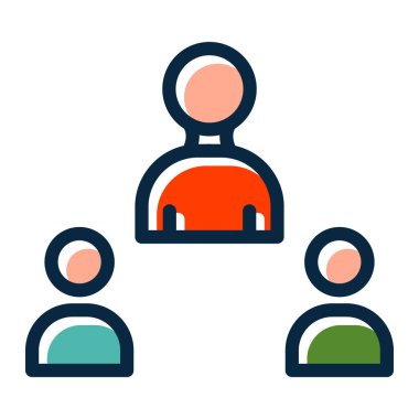 Kişisel ve Ticari Kullanım İçin Dolu Koyu Renkler Simgesi Buluşması