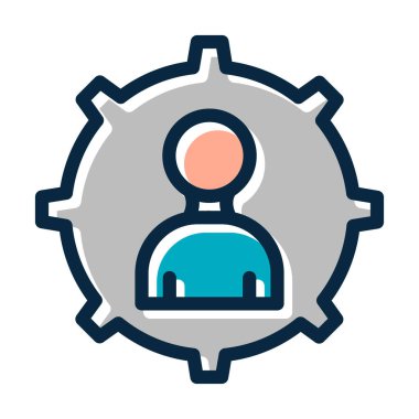 Kişisel ve Ticari Kullanım İçin Koyu Renkler Simgesini Doldurulmuş Yönetim