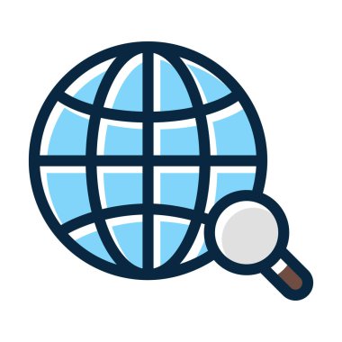 Kişisel ve Ticari Kullanım İçin Web Arama Motoru Koyu Renkler Simgesini Doldurdu