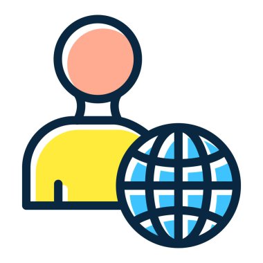 Serbest Çalışan Koyu Renkler Simgesini Kişisel ve Ticari Kullanım İçin Doldurdu