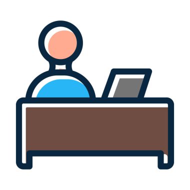 İnsan Kaynakları Kişisel ve Ticari Kullanım İçin Koyu Renkler Simgesini Doldurdu