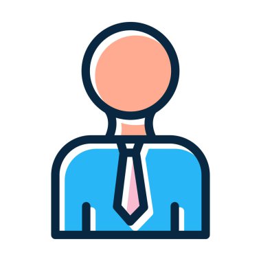 HR Yöneticisi Koyu Renkler Simgesini Kişisel ve Ticari Kullanım İçin Doldurdu