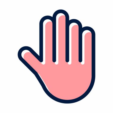 Kişisel ve ticari kullanım için Koyu Renk Simgeleri Doldurulmuş Vektör Kalın Çizgisini Tut