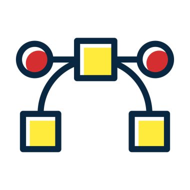 Yol Vektörü Kalın Çizgisi Kişisel ve Ticari Kullanım İçin Koyu Renk Simgeleri Dolduruldu