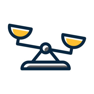 Kişisel ve Ticari Kullanım İçin Koyu Renk Simgeleri Doldurulmuş Dengesiz Vektör Kalın Çizgisi