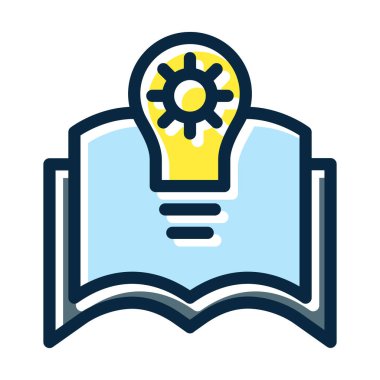 Bilgi Vektörü Kalın Çizgisi Koyu Renk Simgeleri Kişisel ve Ticari Kullanım İçin Simgeler