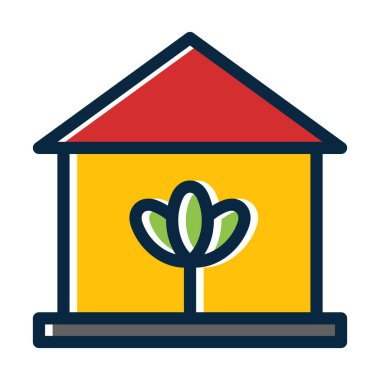 Sera Vektör Kalın Çizgisi Kişisel ve Ticari Kullanım İçin Koyu Renk Simgeleri Dolduruldu