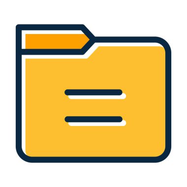 Kişisel ve Ticari Kullanım İçin Koyu Renk Simgelerini Doldurulmuş Dizin Vektörü Kalın Çizgisi