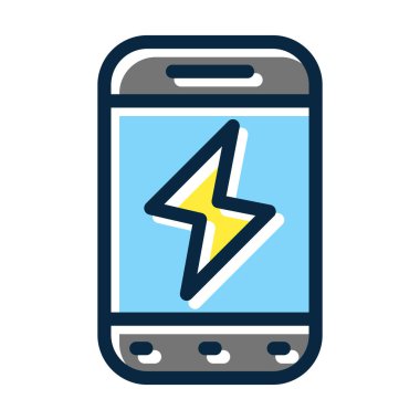 Kişisel ve ticari kullanım için Koyu Renk Simgelerini Doldurulmuş Anlık Vektör Kalın Çizgisi