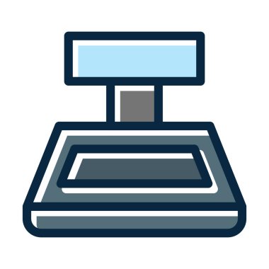 Ağırlık Boyutu Kalın Çizgisi Kişisel ve Ticari Kullanım İçin Koyu Renk Simgeleri Dolduruldu