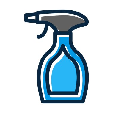 Kişisel ve ticari kullanım için Koyu Renk Simgeleri Doldurulmuş Sıvı Vektör Kalın Çizgisi Temizleme