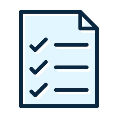 Alışveriş Listesi Kalın Satırı Kişisel ve Ticari Kullanım İçin Koyu Renk Simgeleri Dolduruldu