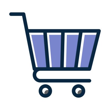 Otomobil Vektörü Kalın Çizgisi Kişisel ve Ticari Kullanım İçin Koyu Renk Simgeleri Dolduruldu