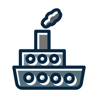 Vector Kalın Çizgisi Koyu Renk Simgeleri Kişisel ve Ticari Kullanım İçin Dolduruldu