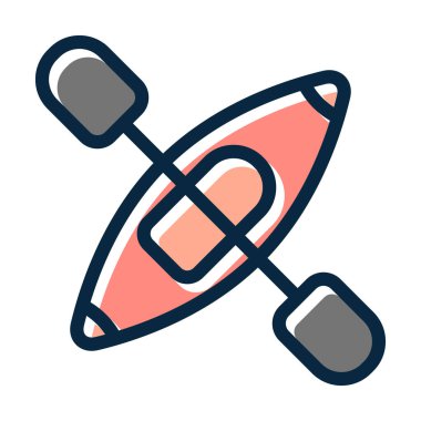 Kano Vektörü Kalın Çizgisi Kişisel ve Ticari Kullanım İçin Koyu Renk Simgeleri Dolduruldu