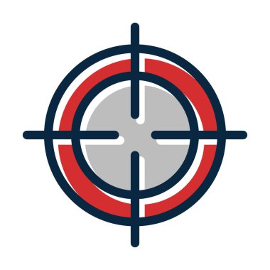 Kişisel ve Ticari Kullanım İçin Koyu Renk Simgeleri Doldurulmuş Avlanma Vektörü Kalın Çizgisi