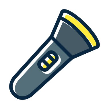 El feneri Kalın Çizgisi Kişisel ve Ticari Kullanım İçin Koyu Renk Simgeleri Dolduruldu