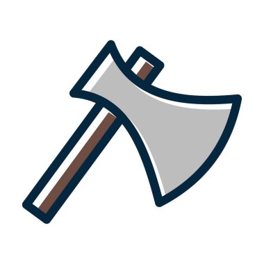 Kişisel ve Ticari Kullanım İçin Koyu Renk Simgelerini Doldurulmuş Eksen Vektör Kalın Çizgisi