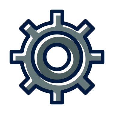 Kişisel ve Ticari Kullanım İçin Koyu Renk Simgelerini Doldurulmuş Tekerlek Çizim Kalın Çizgisi